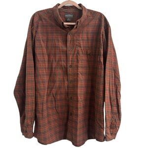 Woolrich Mens Size XL Casual Long Sleeve Collared Button Down Shirt 100% cotton